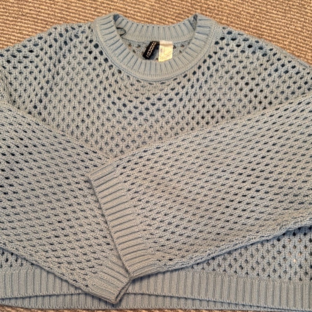 H&M Light Blue Knit Sweater